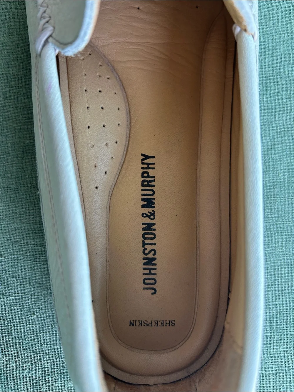 JOHNSON & MURPHY NWOT men’s sheepskin luxe summer casual loafers ⭐️NEW⭐️